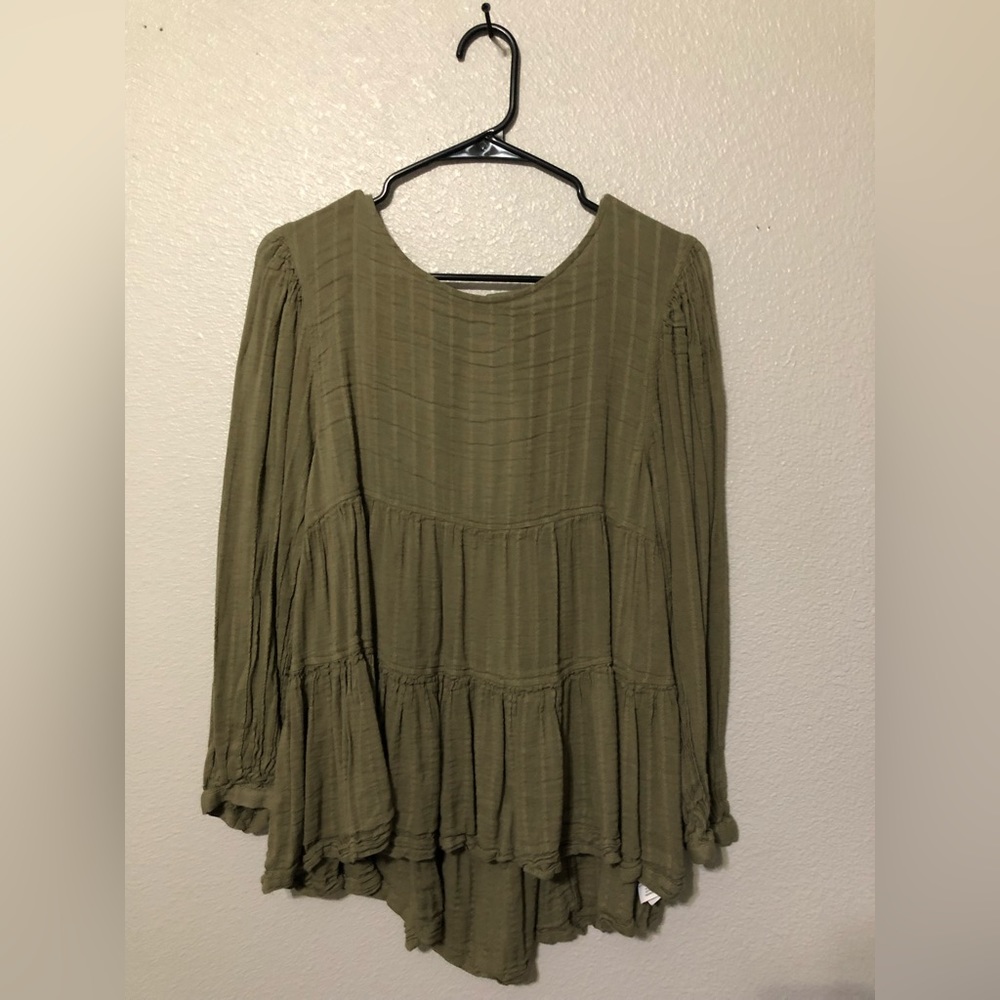 Open Back Long Sleeve Top